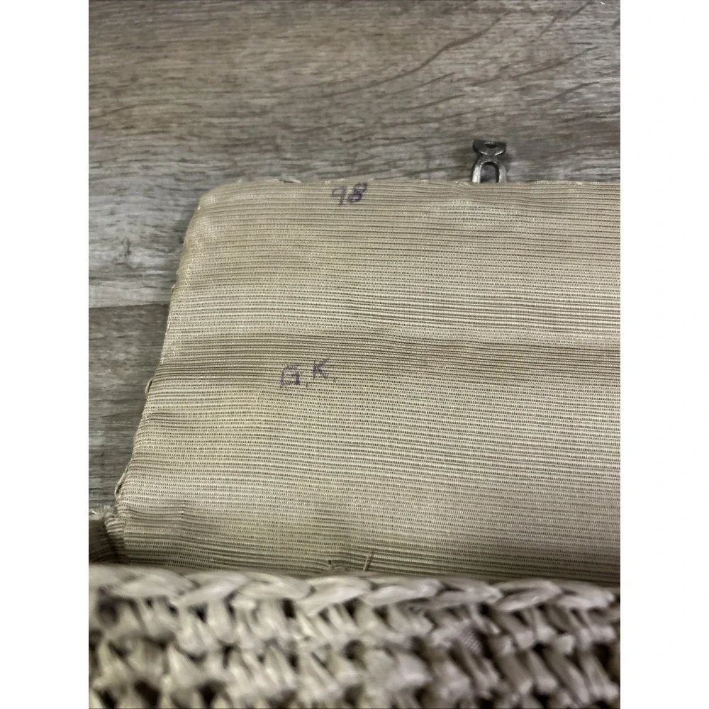 Vintage Barbra Natural Fiber‎ Purses Made In Italy Brown